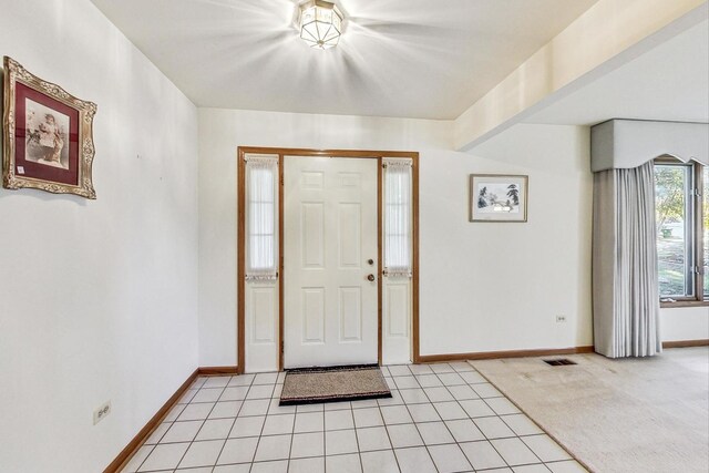 14506 Mallard Dr, Homer Glen, IL 60491 - foyer with light tile patterned flooring and baseboards
