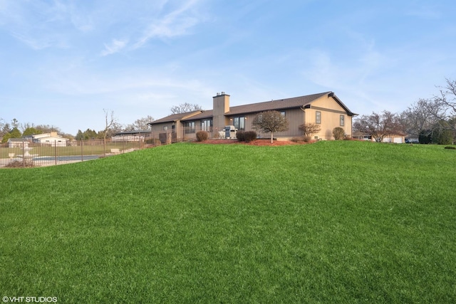 12524 Grandview Dr, Huntley, IL 60142 - back of house featuring a chimney