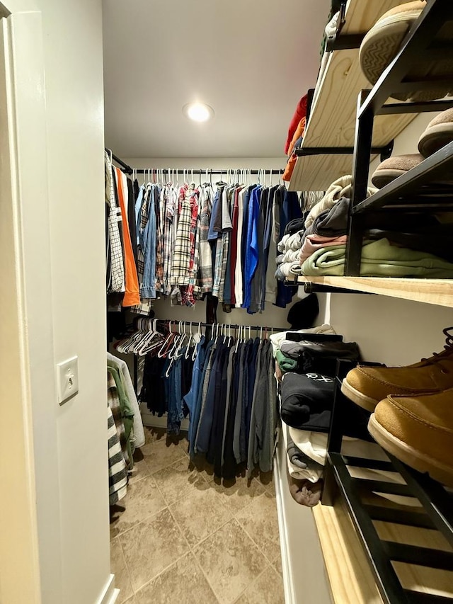 3707 Geneva Pl, Mchenry, IL 60050 - spacious closet featuring stone finish flooring