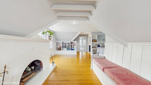 interior space with light wood-style flooring