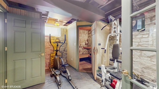 view of exercise room