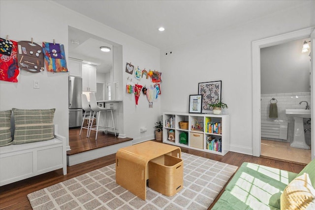 2341 Lincolnwood Dr, Evanston, IL 60201 - rec room featuring wood finished floors