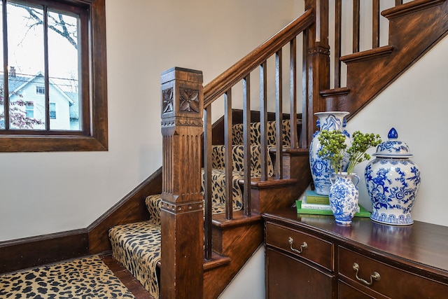 view of stairs