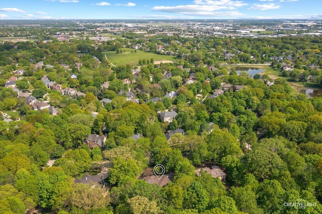 aerial overview of property's location