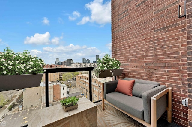 305 S Racine Ave Ph-A, Ph-A Chicago, IL 60607 - balcony with a city view and an outdoor hangout area