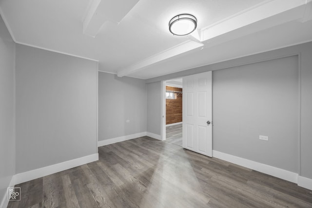 6330 W 64th Pl, Chicago, IL 60638 - basement with baseboards and wood finished floors