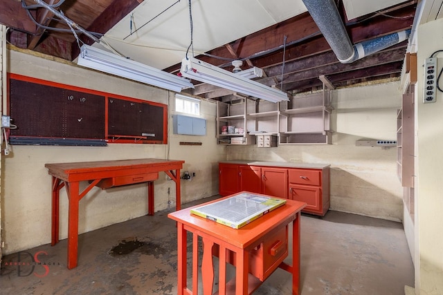view of basement