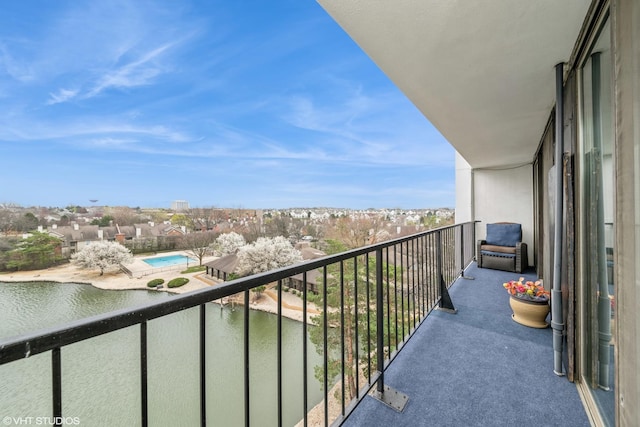 2005 S Finley Rd Unit 611, Lombard, IL 60148 - balcony with view of pool area