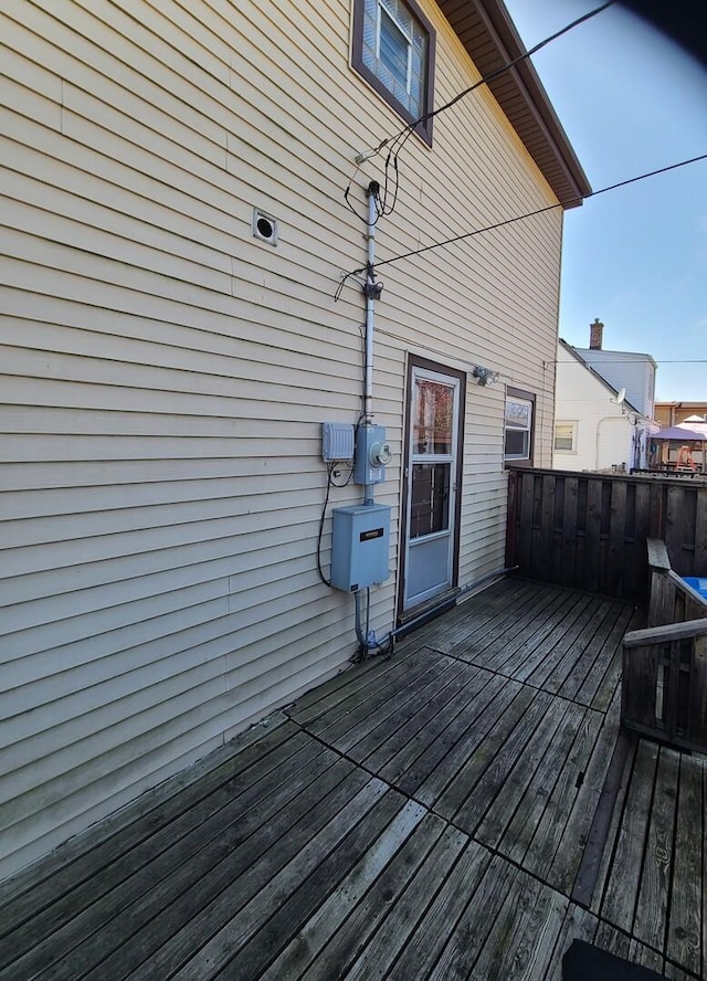 128 Whitehall Ave, Northlake, IL 60164 - view of wooden deck