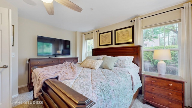 196 Tyler Ct, Lake Zurich, IL 60047 - carpeted bedroom featuring baseboards and ceiling fan