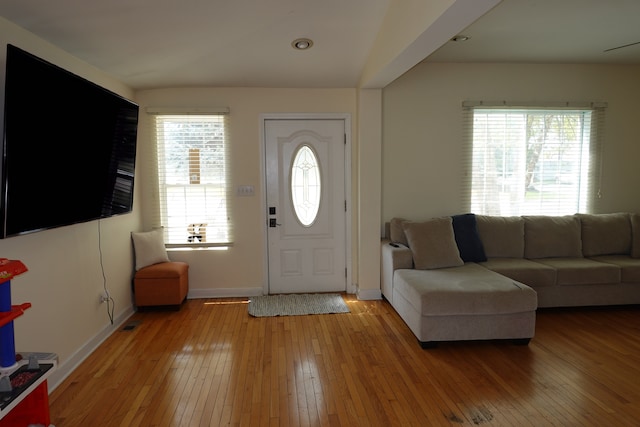 11108 S Myrtle St, Huntley, IL 60142 - entryway featuring light wood-style flooring and baseboards