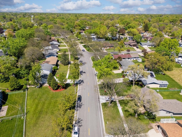 aerial perspective of suburban area