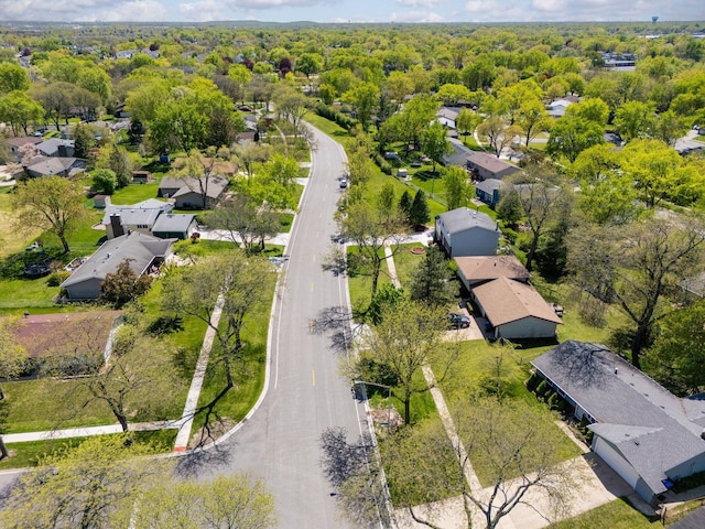aerial perspective of suburban area