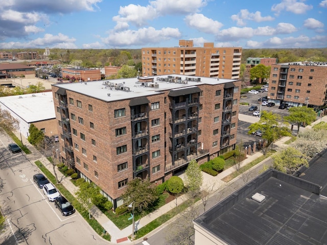 414 Clinton Pl Unit 603, River Forest, IL 60305 - view of apartment building / complex featuring uncovered parking and central AC unit