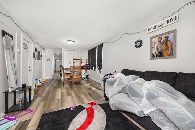 7123 S Green St, Chicago, IL 60621 - living room with wood finished floors and baseboards