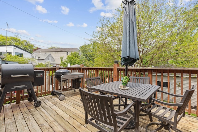 6029 N Ridge Ave, Chicago, IL 60660 - deck featuring outdoor dining area and a grill
