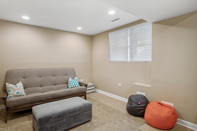 6029 N Ridge Ave, Chicago, IL 60660 - living area with baseboards, recessed lighting, and light tile patterned floors