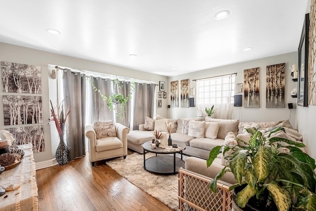 4158 W Nelson St, Chicago, IL 60641 - living area featuring recessed lighting and wood finished floors