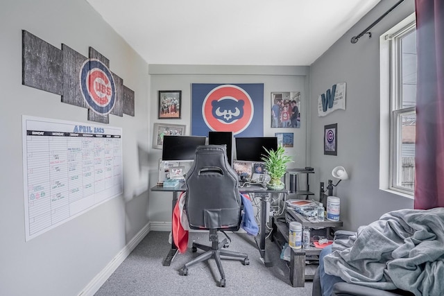 4158 W Nelson St, Chicago, IL 60641 - carpeted home office with baseboards