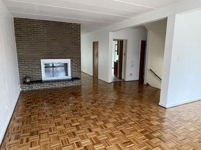 5517 S Dorchester Ave, Chicago, IL 60637 - unfurnished living room with baseboards and a fireplace