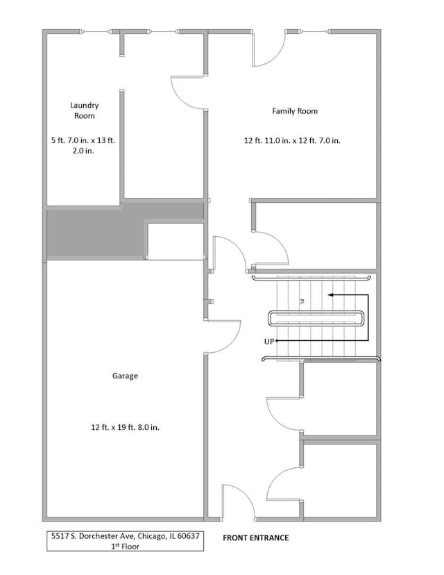 5517 S Dorchester Ave, Chicago, IL 60637 - room layout