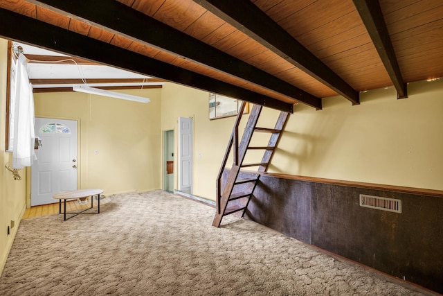 302 Flora Dr, Champaign, IL 61821 - carpeted spare room featuring wood ceiling