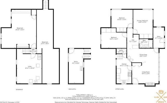 302 Flora Dr, Champaign, IL 61821 - property floor plan