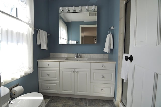 37 Pottowattomie Ct, Naperville, IL 60563 - full bath with toilet, vanity, and an enclosed shower