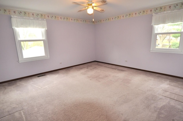 37 Pottowattomie Ct, Naperville, IL 60563 - carpeted spare room featuring a ceiling fan and baseboards