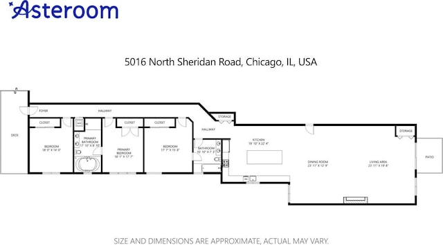 5016 N Sheridan Rd Unit 1, Chicago, IL 60640 - view of layout