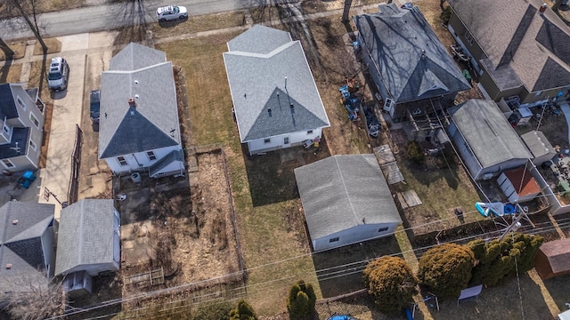 drone / aerial view with a residential view