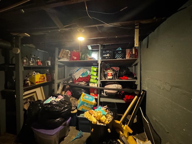 view of storage room