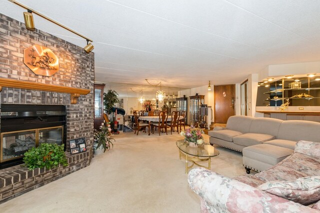 7834 W Foresthill Ct Unit 1Cr, Palos Heights, IL 60463 - carpeted living area with a fireplace