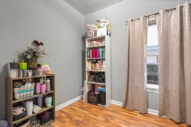 135 N Calhoun St, Aurora, IL 60505 - miscellaneous room with wood finished floors and baseboards