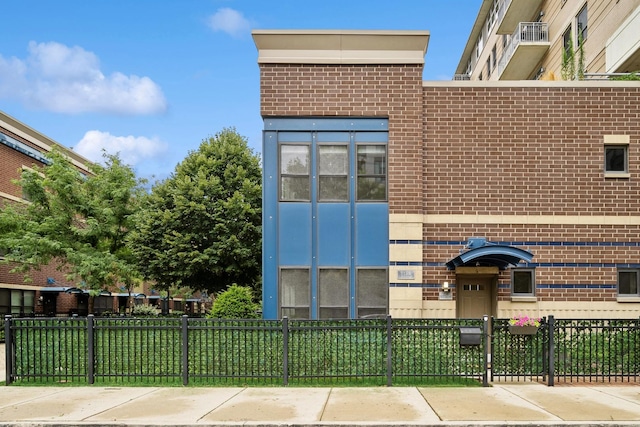 exterior space featuring fence