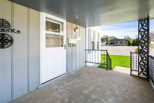 view of patio / terrace featuring a porch