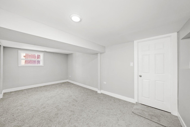 8045 S Escanaba Ave, Chicago, IL 60617 - below grade area featuring baseboards and carpet