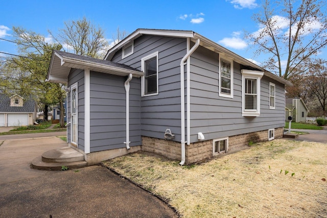 view of property exterior