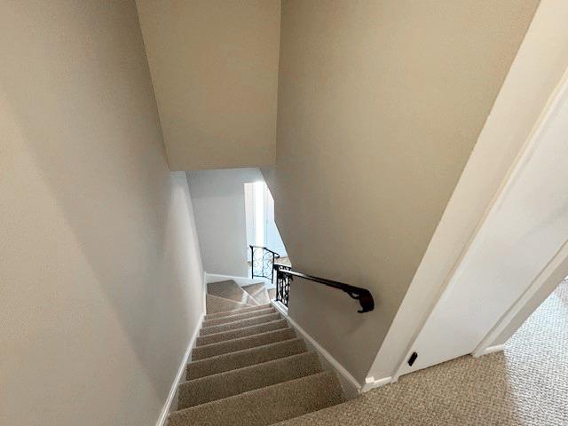 4150 Brentwood Ln, Waukegan, IL 60087 - staircase featuring carpet and baseboards