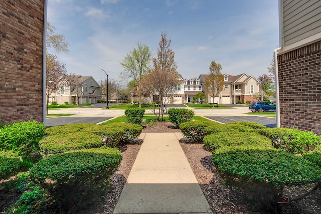 view of yard with a residential view