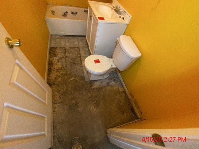 6954 S Honore St, Chicago, IL 60636 - bathroom with toilet and vanity