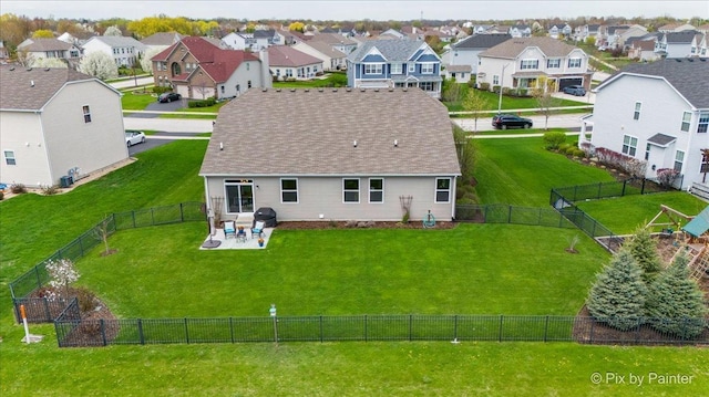 1348 Ritter St, North Aurora, IL 60542 - view of patio featuring a water view and fence