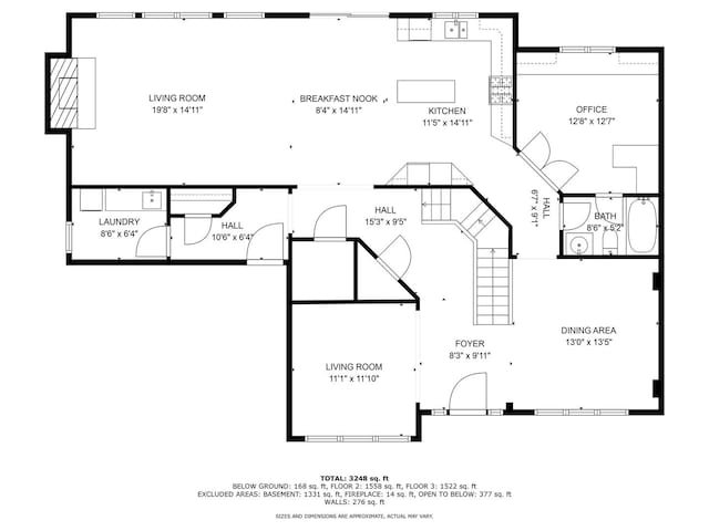 325 Bonnie Brae Ave, Itasca, IL 60143 - view of floor plan / room layout