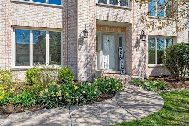 931 Sanctuary Ln, Naperville, IL 60540 - doorway to property featuring brick siding