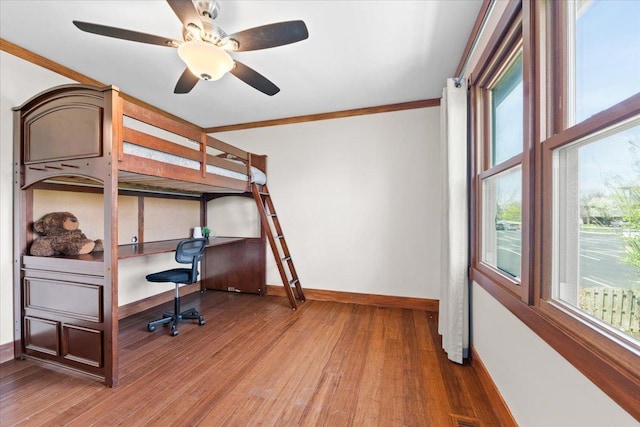 931 Sanctuary Ln, Naperville, IL 60540 - bedroom with wood finished floors, ornamental molding, and baseboards