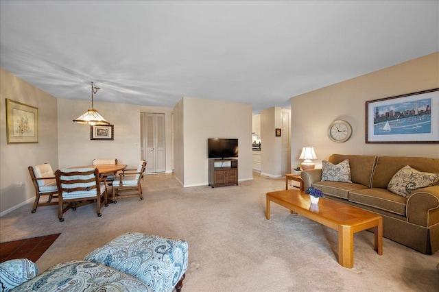 1053 W Ogden Ave Unit 350, Naperville, IL 60563 - living area featuring carpet flooring and baseboards