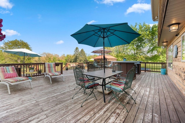 41W838 High Point Ln, Elburn, IL 60119 - deck featuring outdoor dining space
