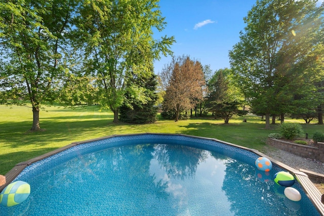 41W838 High Point Ln, Elburn, IL 60119 - view of swimming pool featuring a lawn