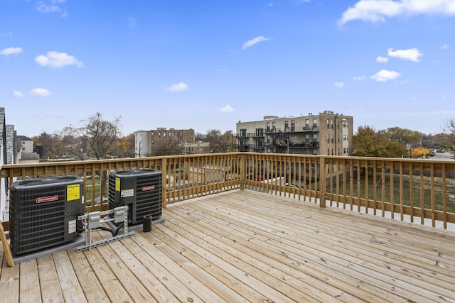6460 S Kenwood Ave, Chicago, IL 60637 - wooden terrace with central AC