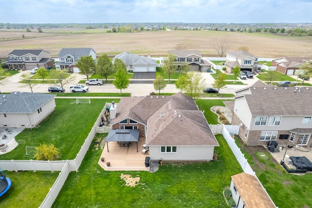 drone / aerial view featuring a residential view